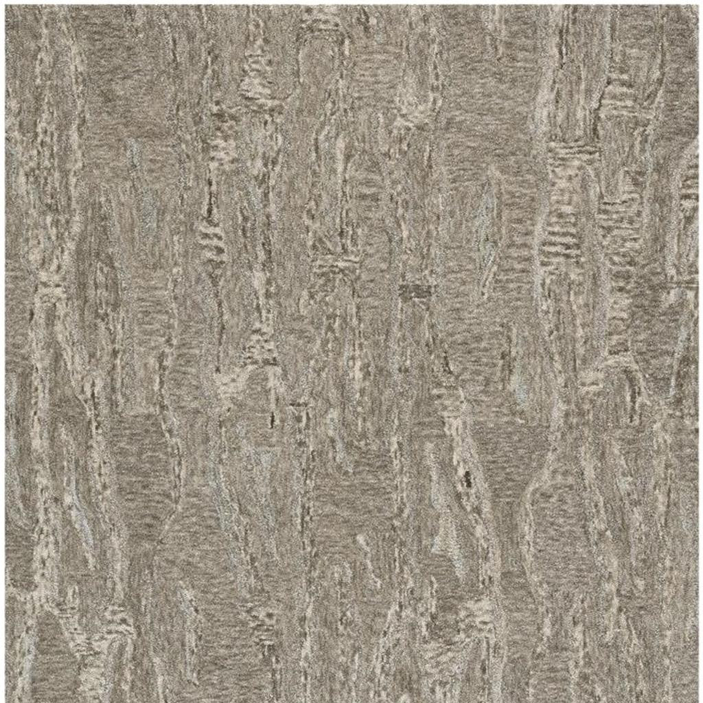 8' X 10' Sand And Gray Abstract Hand Tufted Area Rug-Area Rugs-DECOROLALA