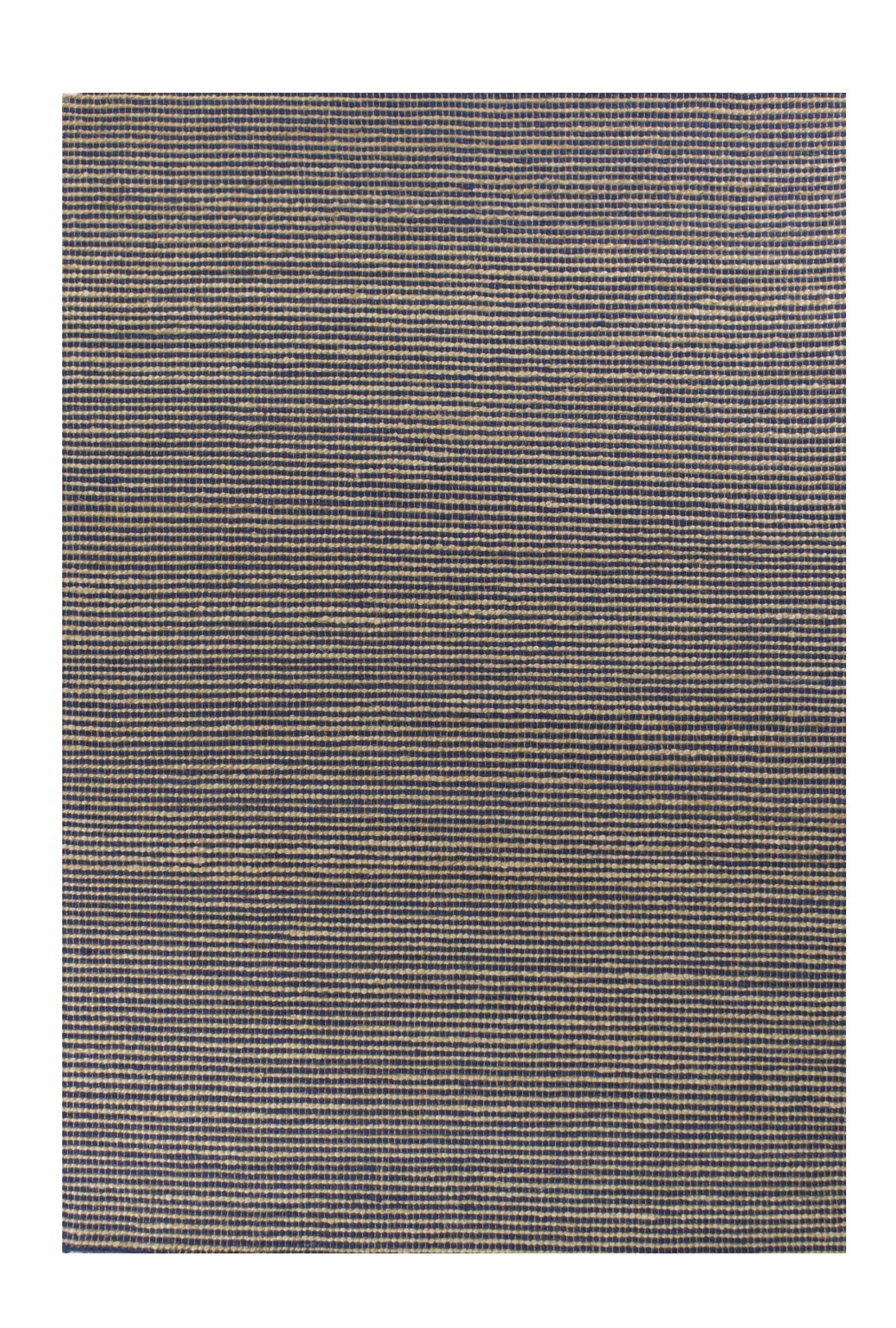 8' X 11' Blue And Beige Abstract Hand Woven Area Rug-Area Rugs-DECOROLALA
