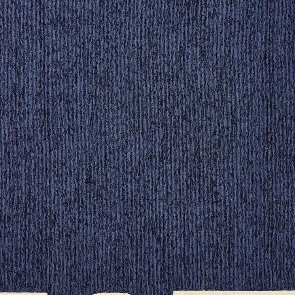 8' X 11' Blue And Ivory Geometric Hand Hooked Area Rug-Area Rugs-DECOROLALA