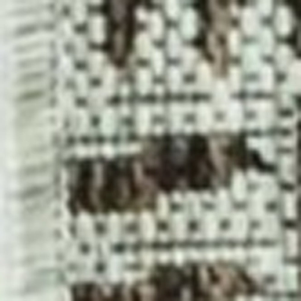 8' X 11' Brown And Ivory Geometric Area Rug-Area Rugs-DECOROLALA