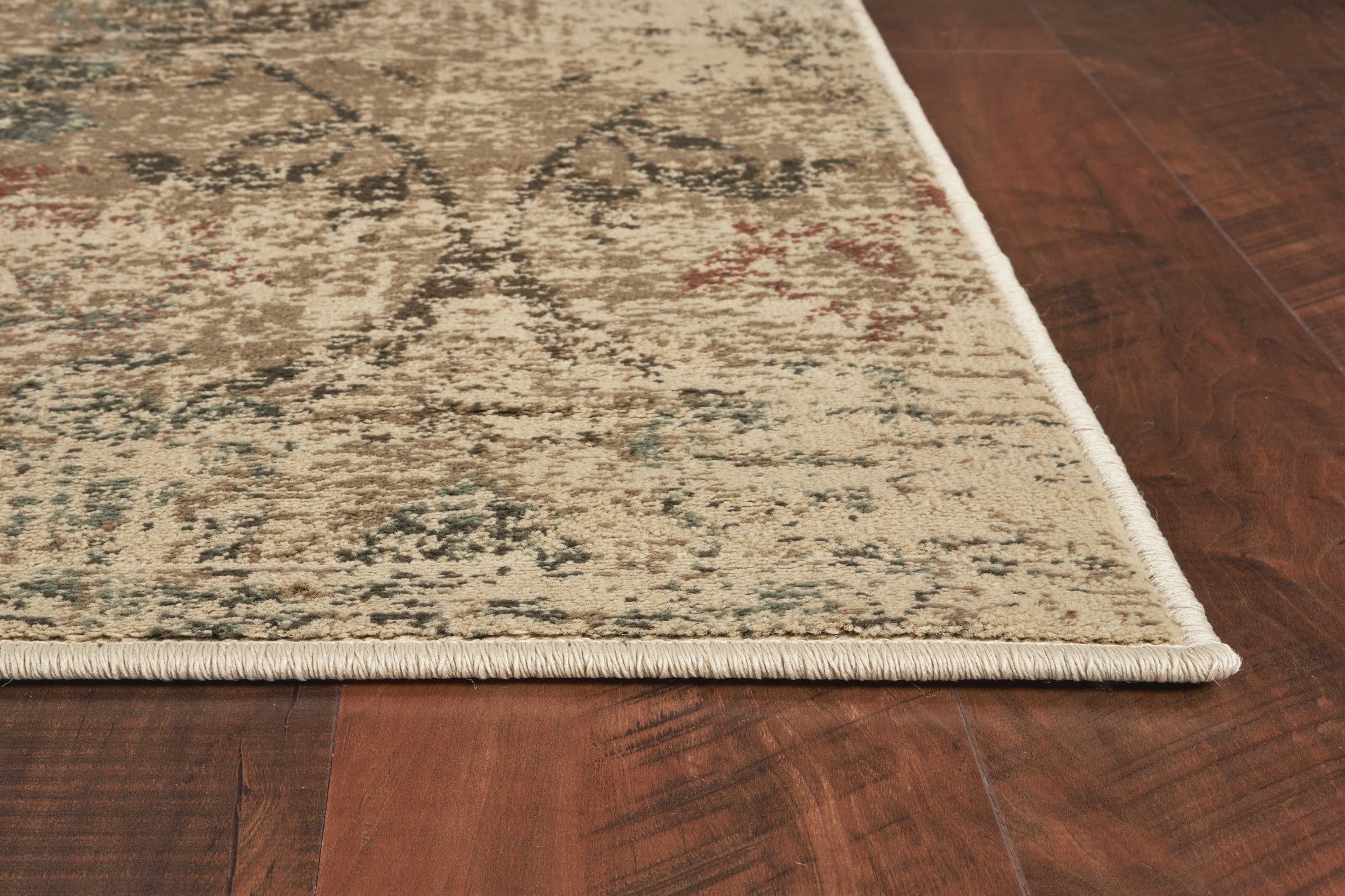 8' X 11' Champagne And Beige Damask Area Rug-Area Rugs-DECOROLALA