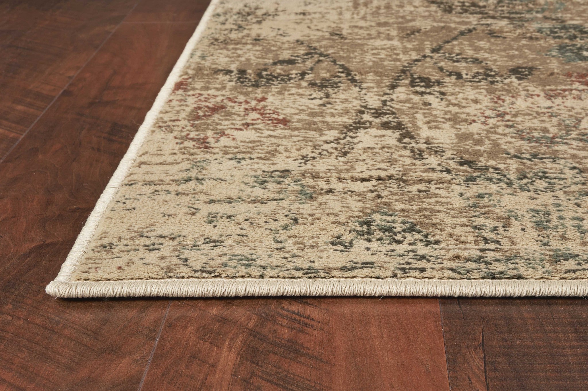 8' X 11' Champagne And Beige Damask Area Rug-Area Rugs-DECOROLALA