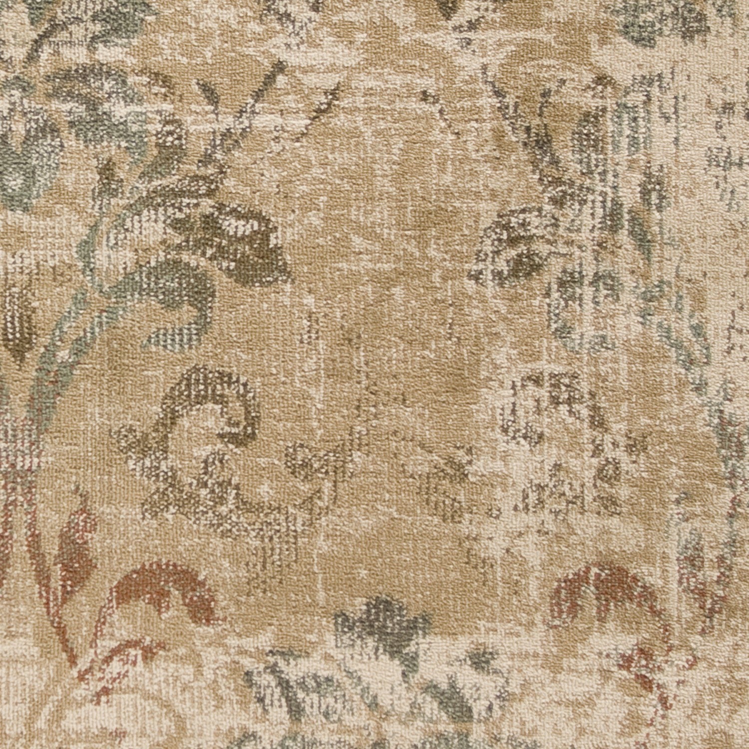 8' X 11' Champagne And Beige Damask Area Rug-Area Rugs-DECOROLALA
