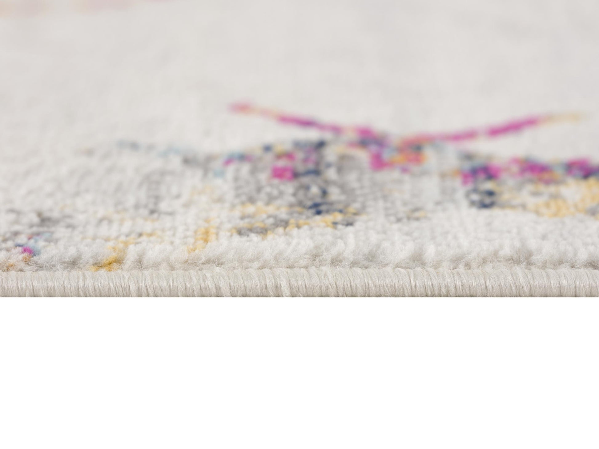 8' X 11' Cream Damask Area Rug-Area Rugs-DECOROLALA