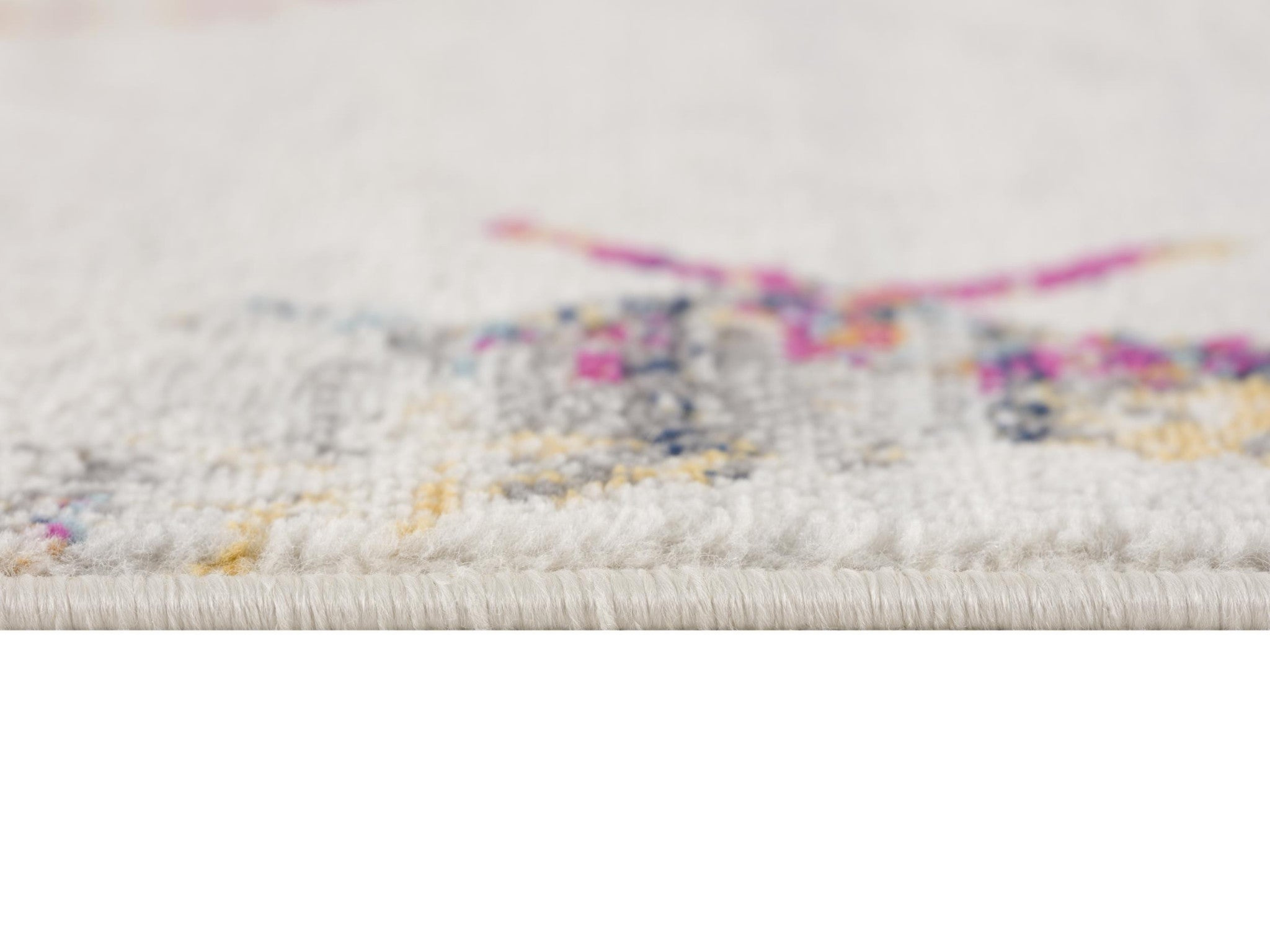 8' X 11' Cream Damask Area Rug-Area Rugs-DECOROLALA