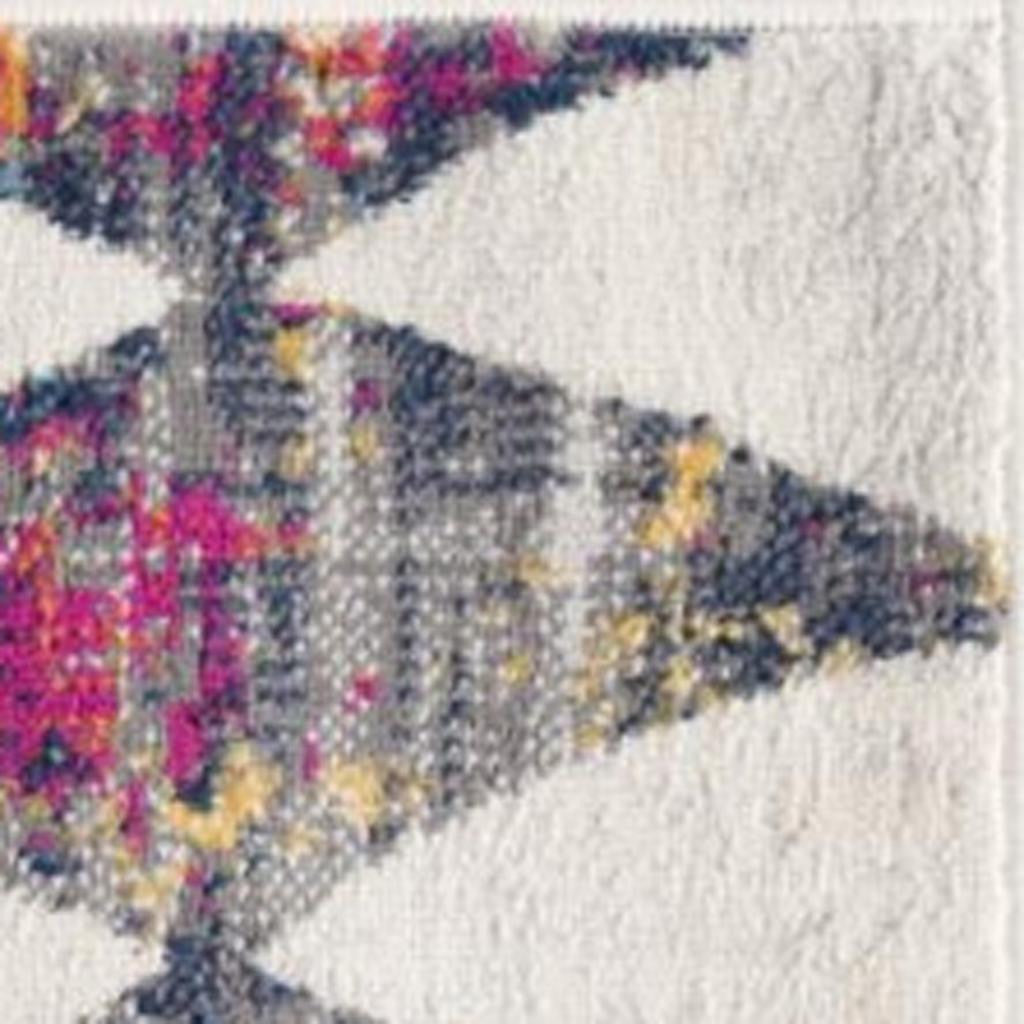 8' X 11' Cream Damask Area Rug-Area Rugs-DECOROLALA