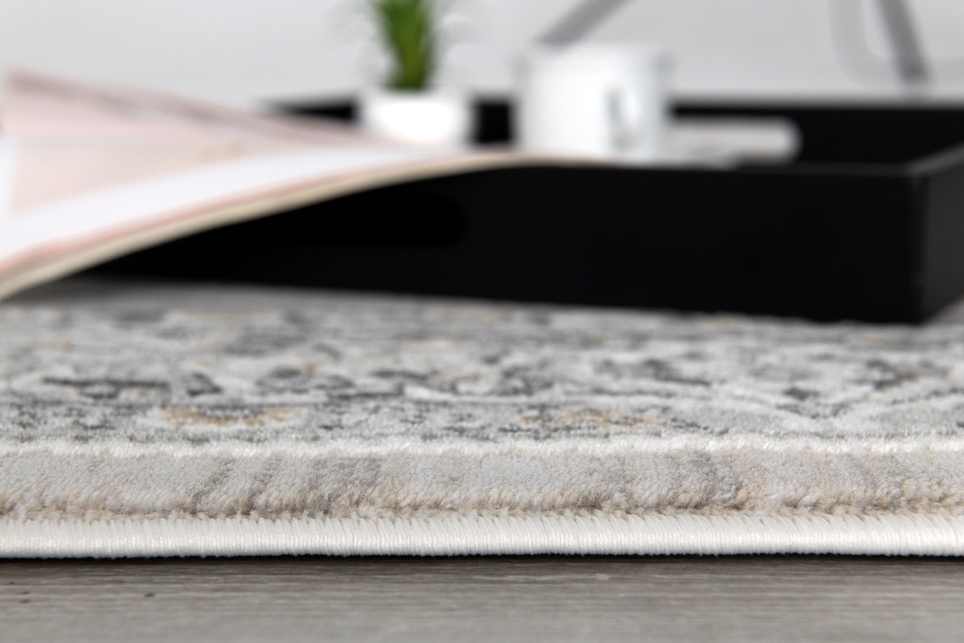 8' X 11' Cream Oriental Area Rug-Area Rugs-DECOROLALA