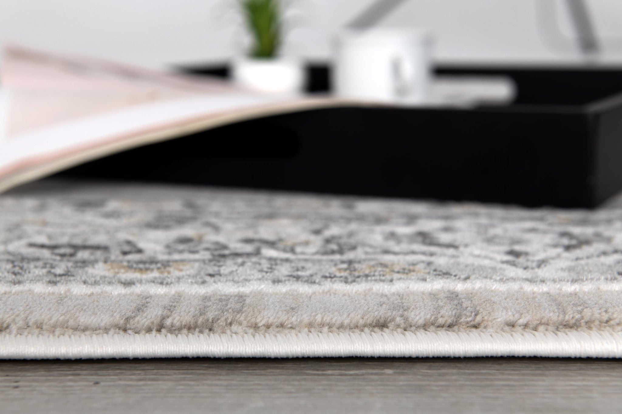 8' X 11' Cream Oriental Area Rug-Area Rugs-DECOROLALA