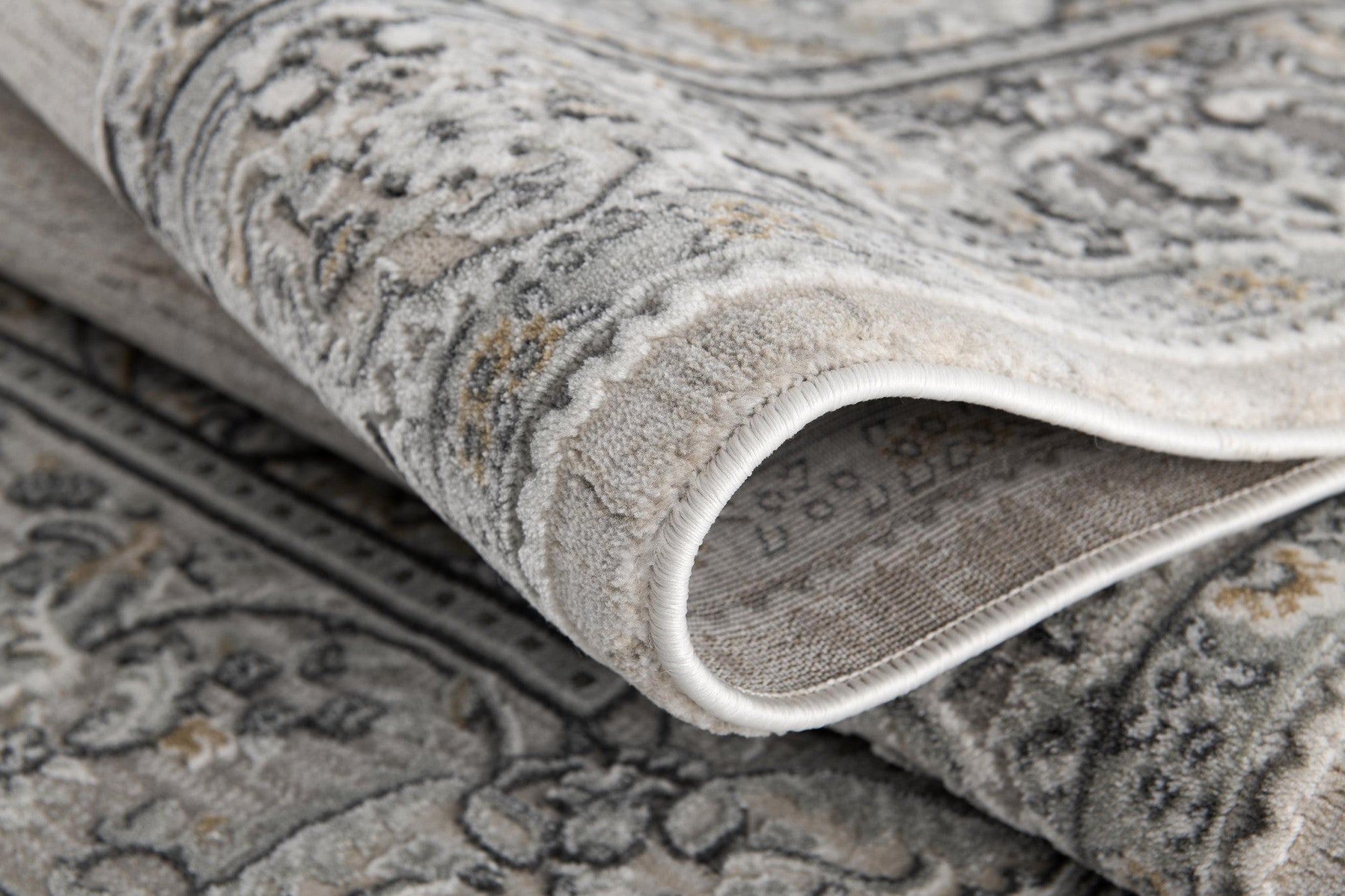 8' X 11' Cream Oriental Area Rug-Area Rugs-DECOROLALA