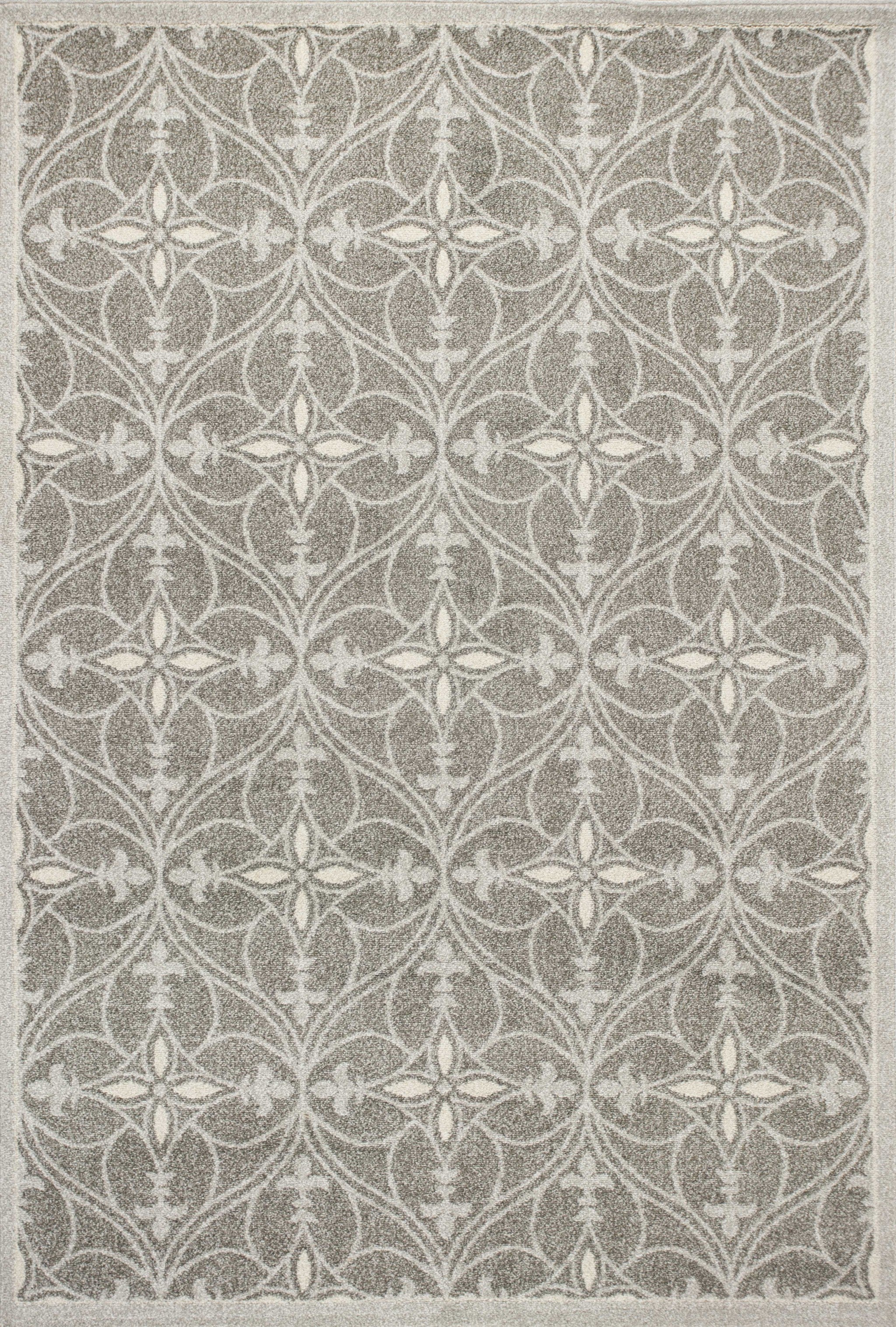8' X 11' Gray Area Rug With UV Protection-Area Rugs-DECOROLALA