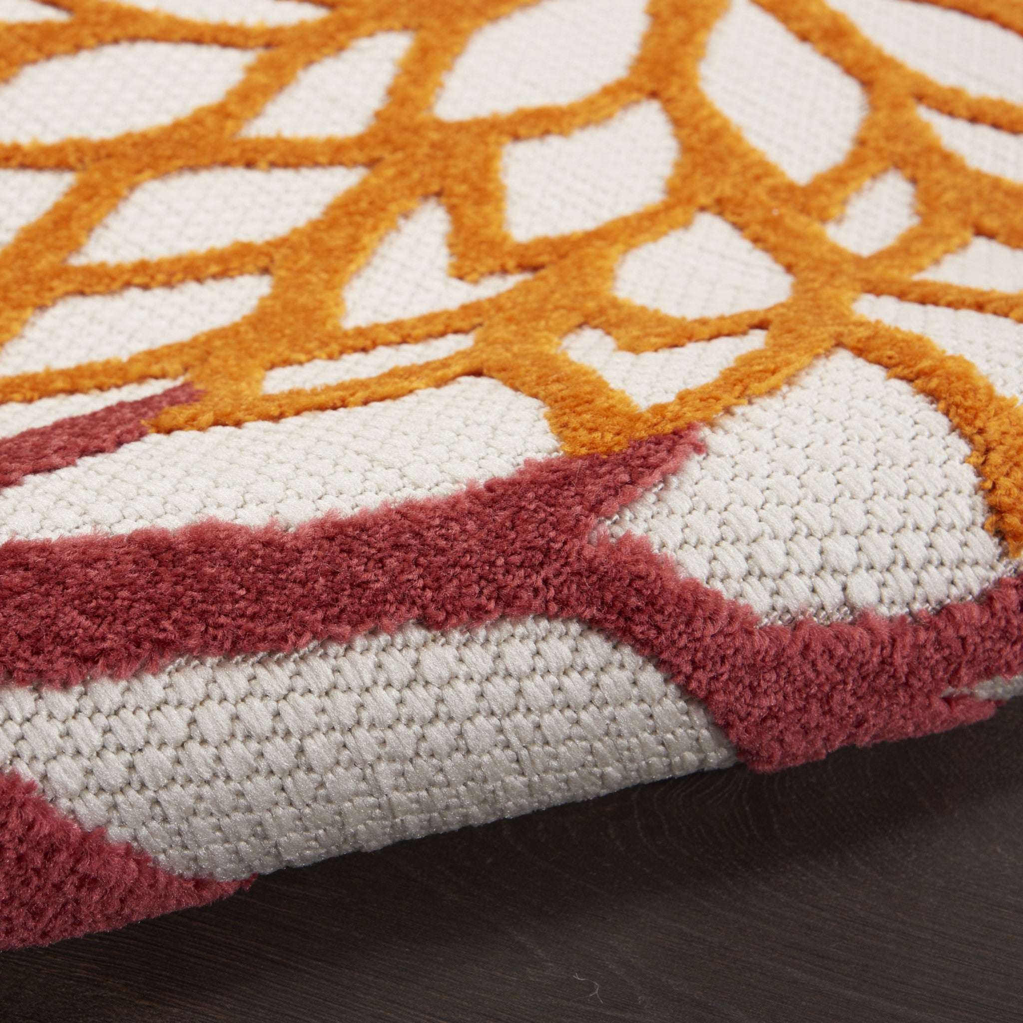 8' X 11' Green And Ivory Handmade Indoor Outdoor Area Rug-Outdoor Rugs-DECOROLALA