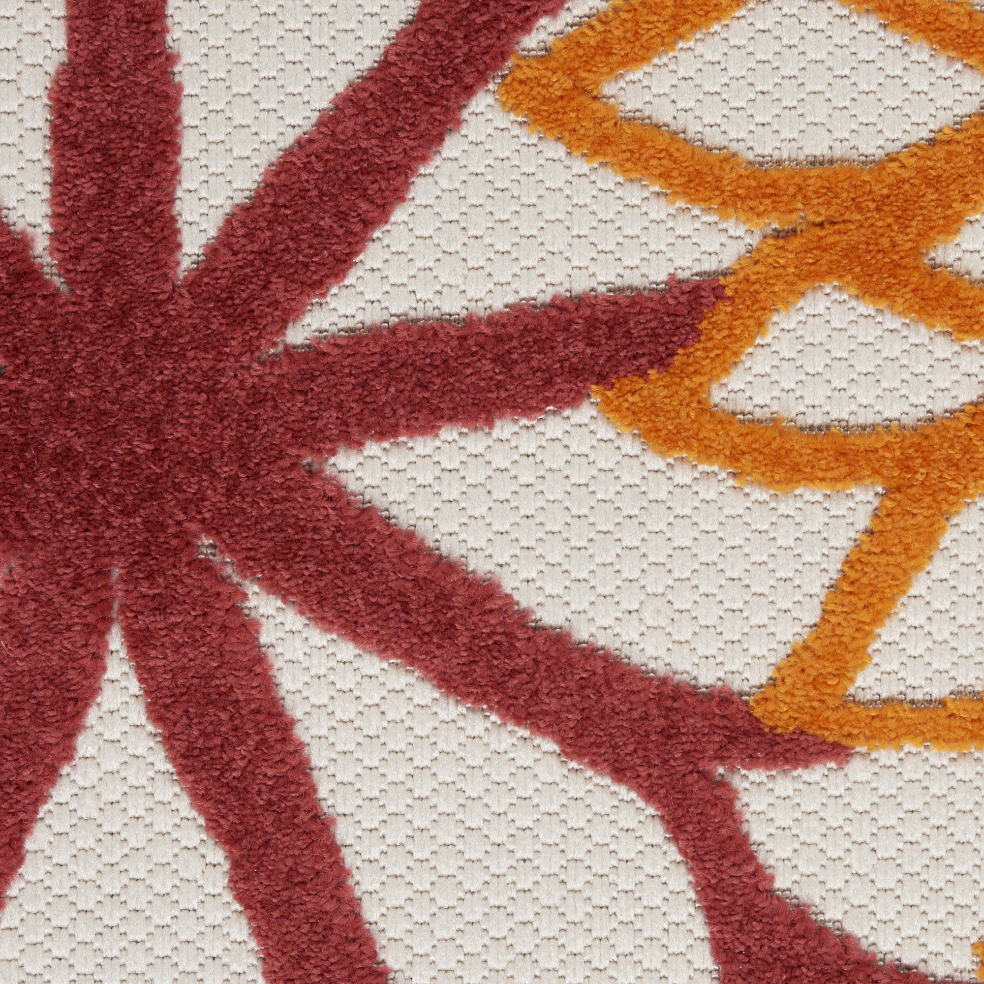 8' X 11' Green And Ivory Handmade Indoor Outdoor Area Rug-Outdoor Rugs-DECOROLALA