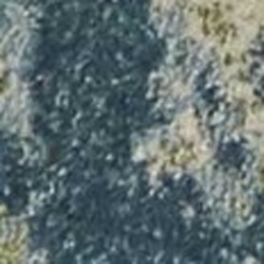 8' X 11' Green Blue Machine Woven Abstract Indoor Area Rug-Area Rugs-DECOROLALA