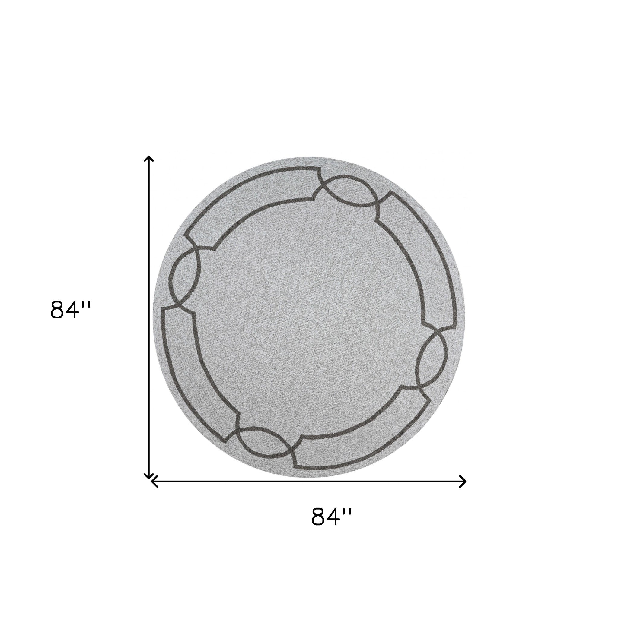 8' X 11' Ivory Indoor Outdoor Area Rug-Outdoor Rugs-DECOROLALA