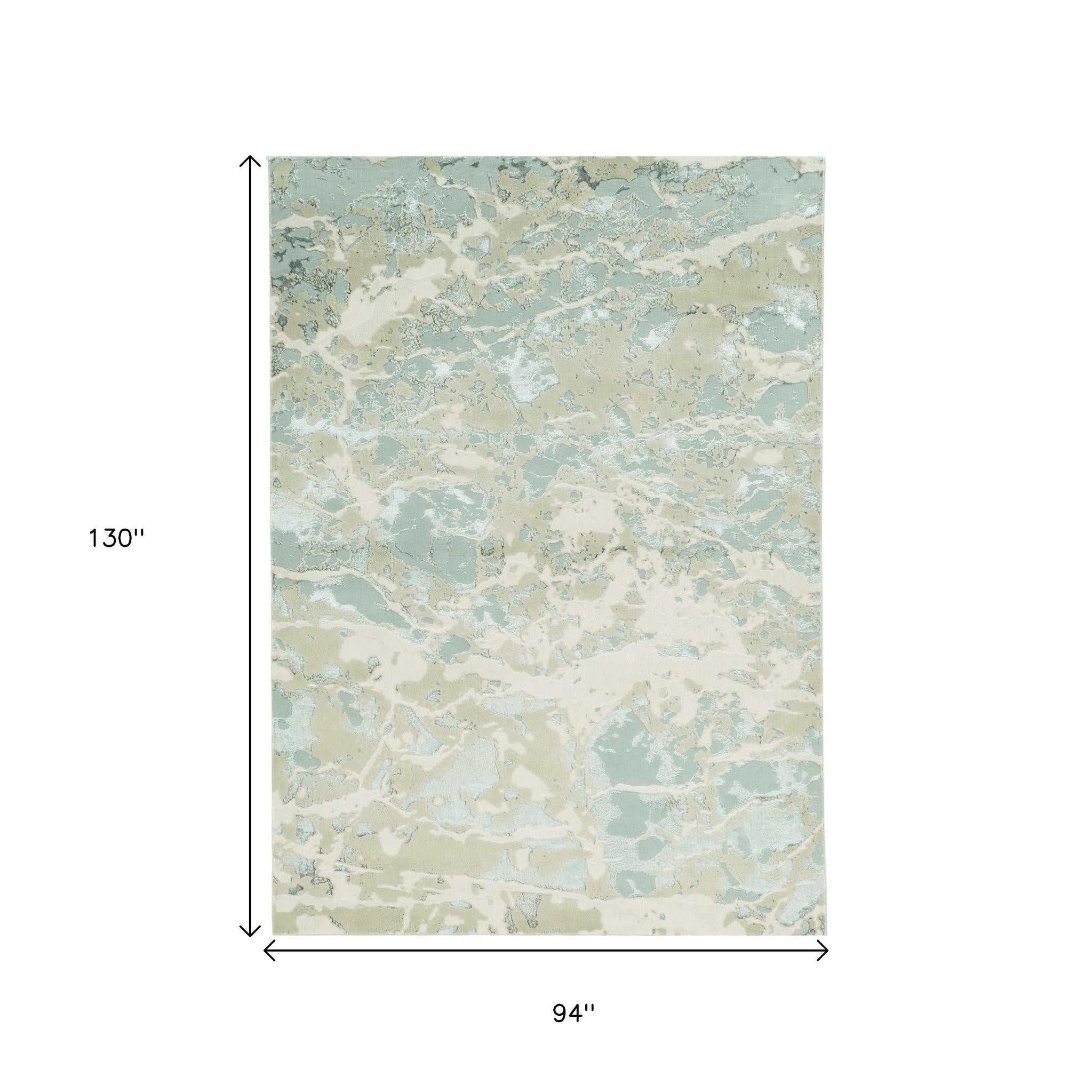 8' X 11' Sand Abstract Area Rug-Area Rugs-DECOROLALA