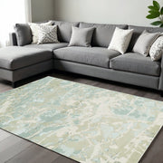 8' X 11' Sand Abstract Area Rug-Area Rugs-DECOROLALA