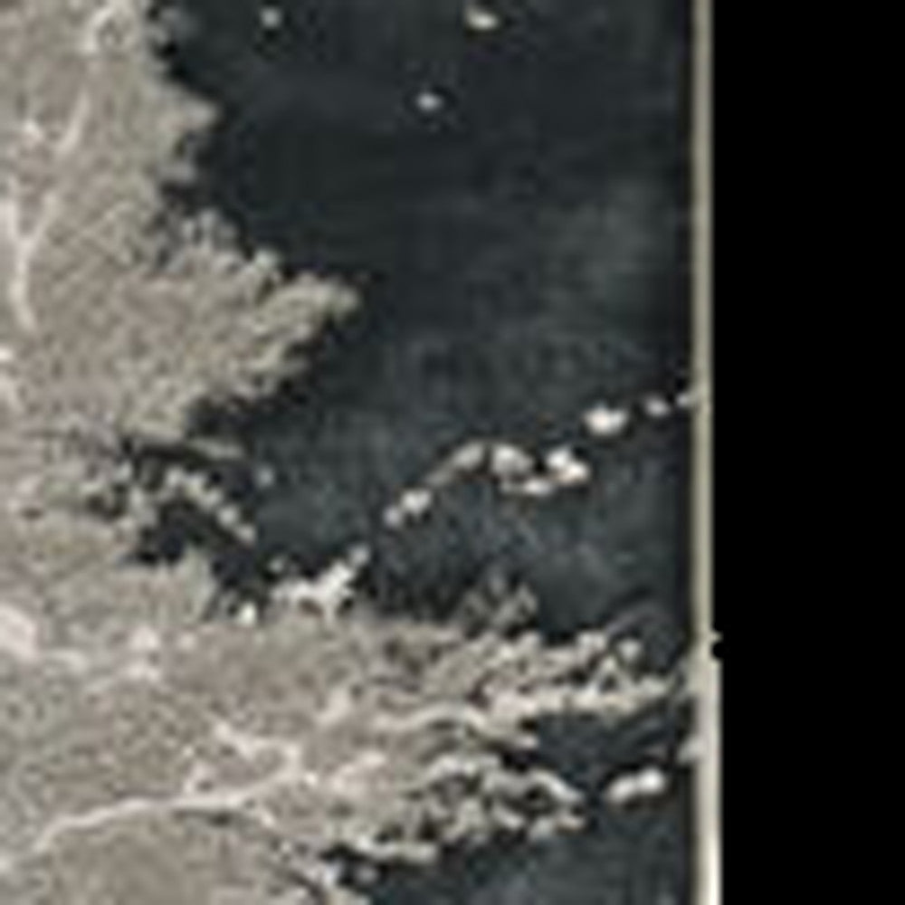 8' X 11' Silver And Black Abstract Area Rug-Area Rugs-DECOROLALA