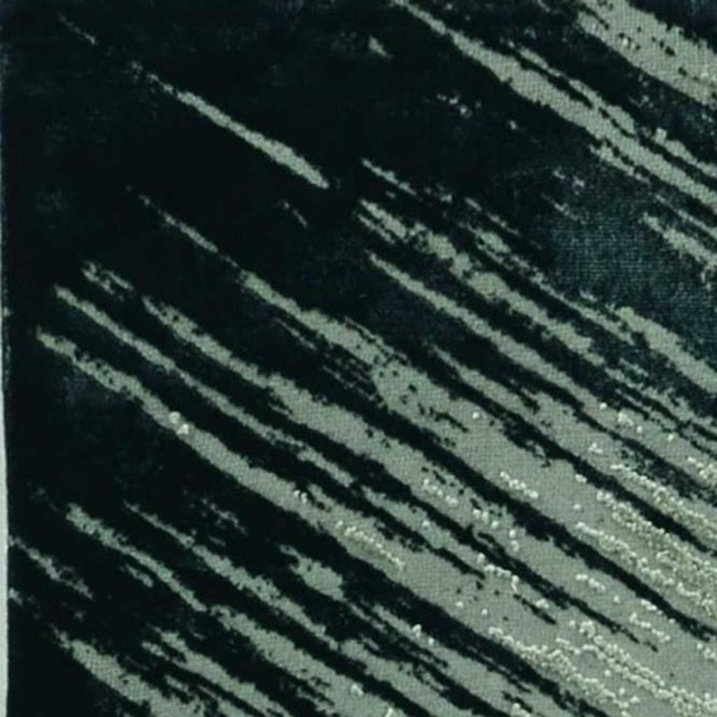 8' X 11' Silver And Gray Abstract Area Rug-Area Rugs-DECOROLALA