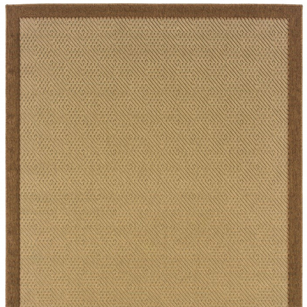 8' X 13' Beige Indoor Outdoor Area Rug-Outdoor Rugs-DECOROLALA
