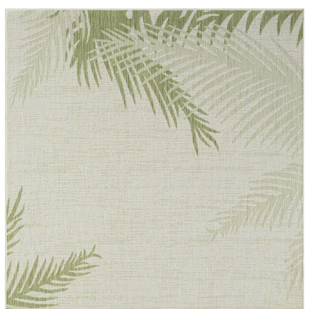 8' X 9' Beige Indoor Outdoor Area Rug-Outdoor Rugs-DECOROLALA