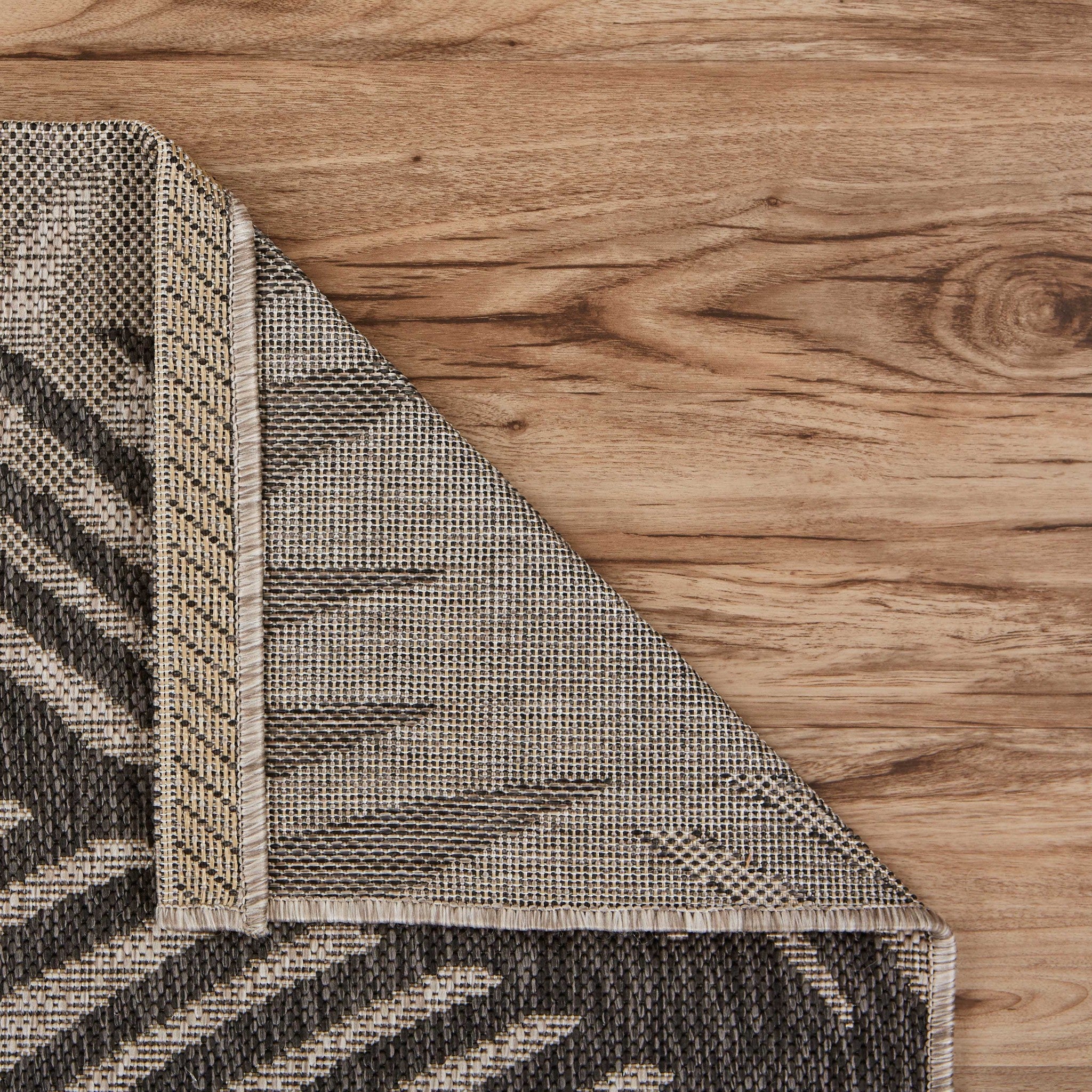 8' X 9' Beige Indoor Outdoor Area Rug-Outdoor Rugs-DECOROLALA