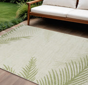 8' X 9' Beige Indoor Outdoor Area Rug-Outdoor Rugs-DECOROLALA