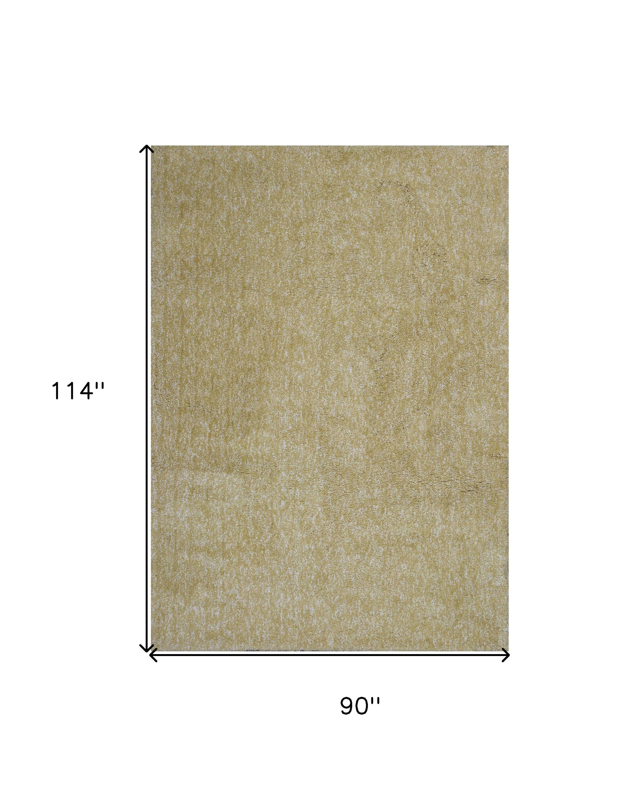 8' Yellow Hand Woven Round Rug-Area Rugs-DECOROLALA