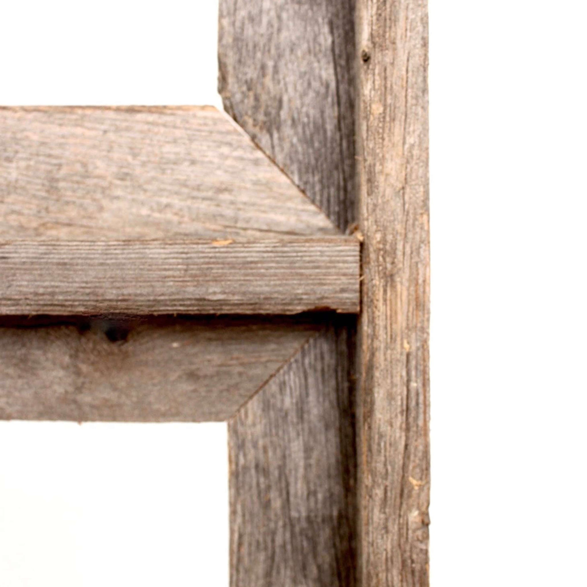 8" x 10" Gray Distressed Solid Wood Hanging Picture Frame-Picture Frames-DECOROLALA