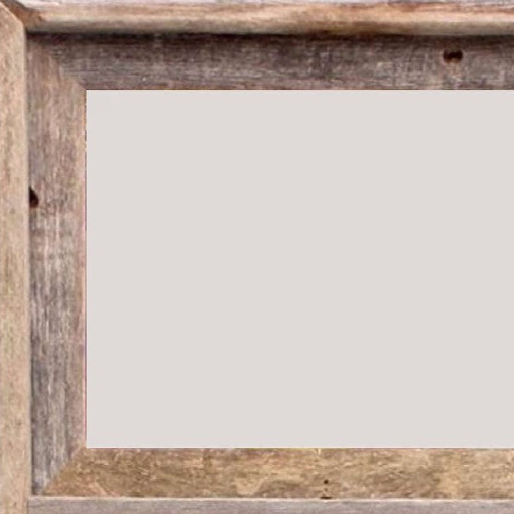 8" x 10" Gray Distressed Solid Wood Hanging Picture Frame-Picture Frames-DECOROLALA
