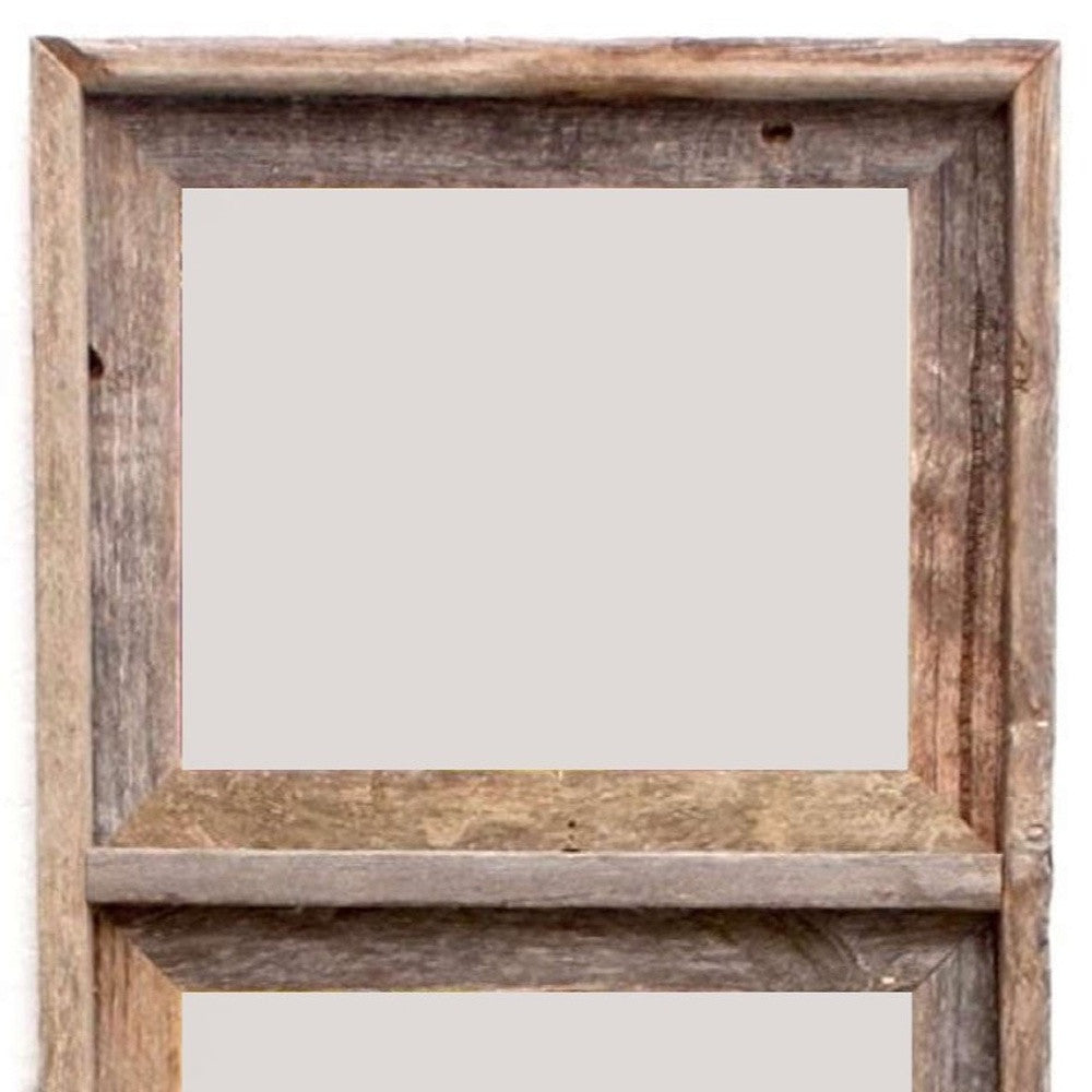 8" x 10" Gray Distressed Solid Wood Hanging Picture Frame-Picture Frames-DECOROLALA