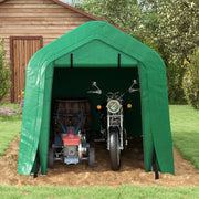 8' x 6' Outdoor Storage Shelter Carport - Green-Patio & Garden > Wedding & Events Tents > Car Shelters-DECOROLALA