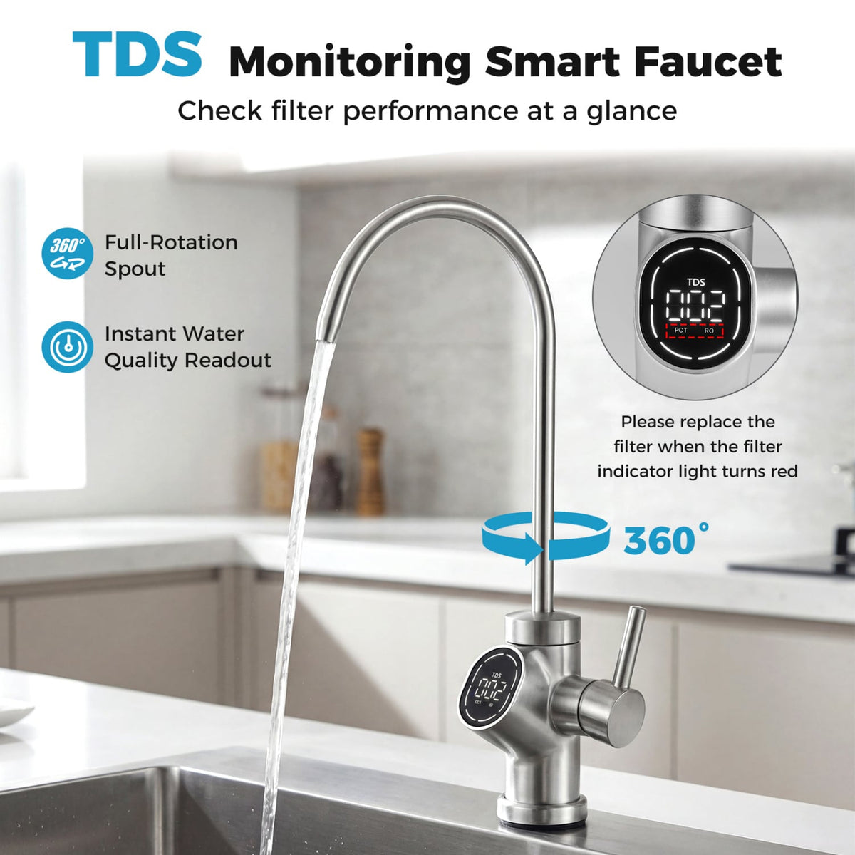 800 GPD AW-RB20 Alkaline PH+ Reverse Osmosis Water Filter-Small Appliances-DECOROLALA