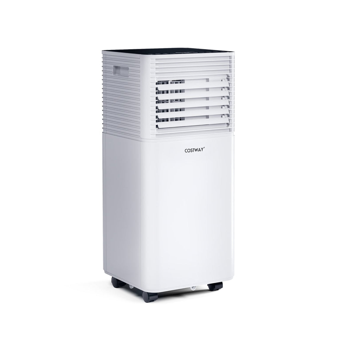 8000 BTU 3-in-1 Air Cooler with Dehumidifier and Fan Mode-Black-Portable Air Conditioners-DECOROLALA