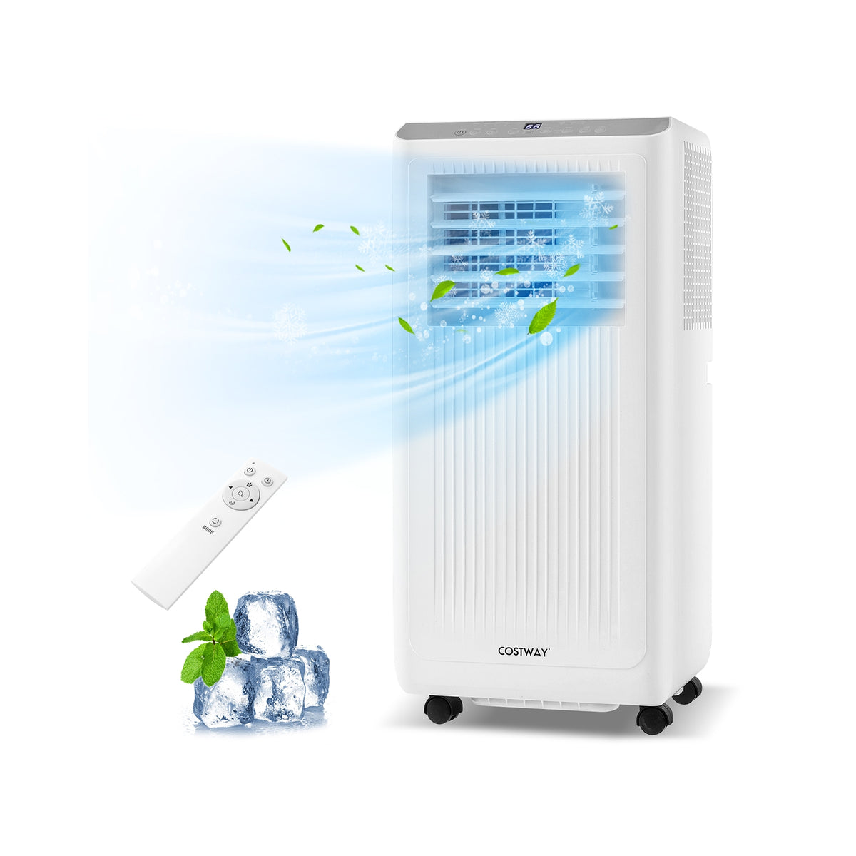 8000 BTU Portable Air Conditioner 3 in 1 AC Unit Fan and Dehumidifier-Portable Air Conditioners-DECOROLALA