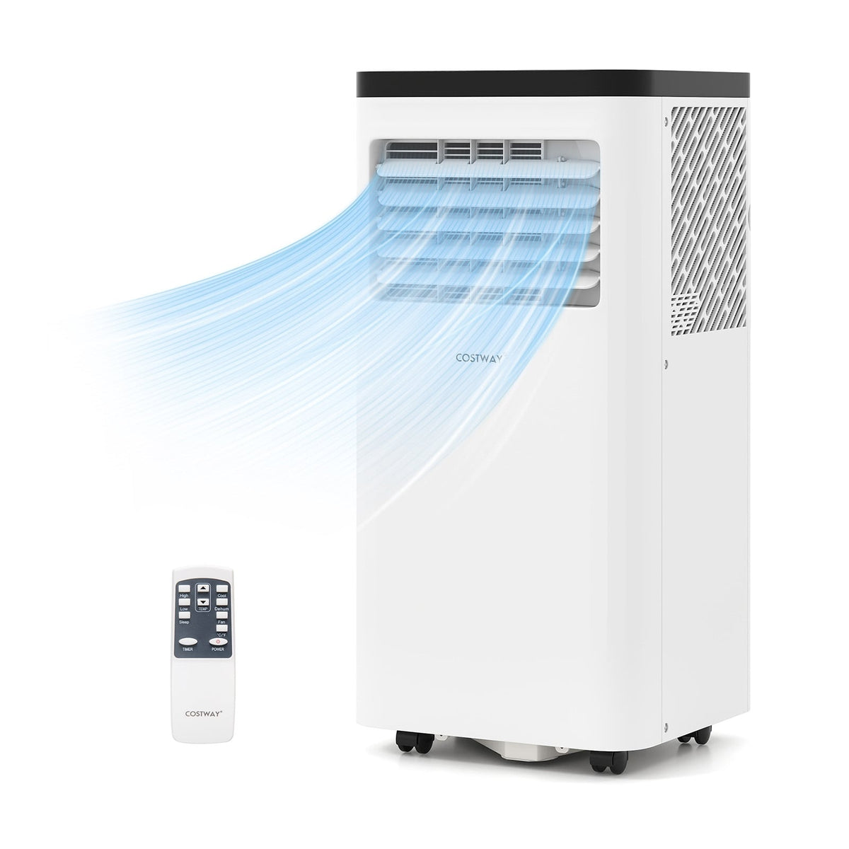 8000 BTU Portable Air Conditioner 3 in 1 Floor AC Unit Fan and Dehumidifier for Room-Portable Air Conditioners-DECOROLALA