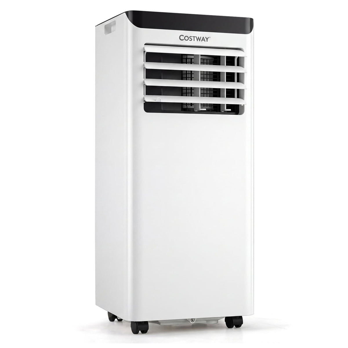 8000 BTU Portable Air Conditioner Cools with Dehumidifier and 24H Timer-Black-Portable Air Conditioners-DECOROLALA