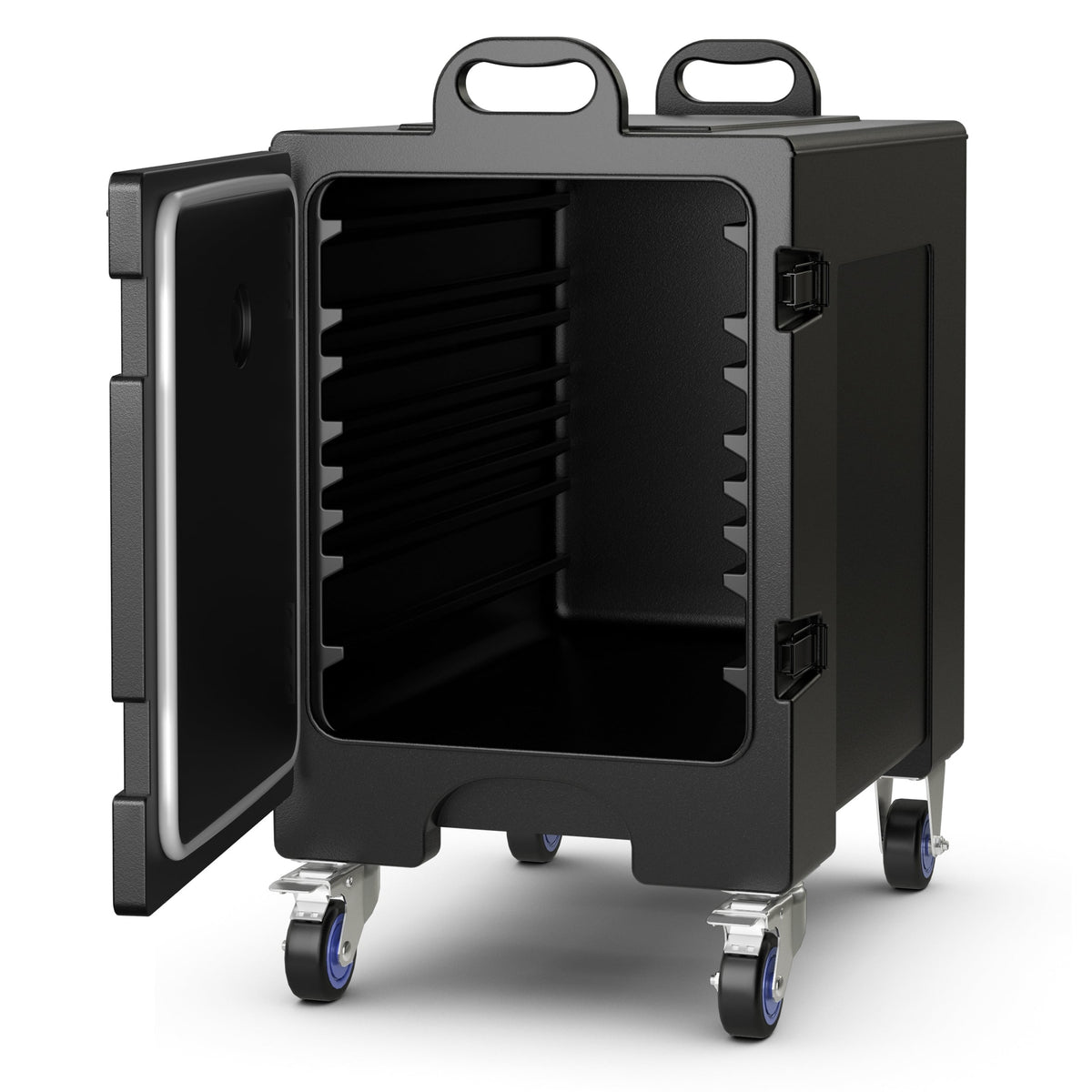 81 Quart Capacity End-loading Insulated Food Pan Carrier with Wheels-Food Warmers & Burners-DECOROLALA