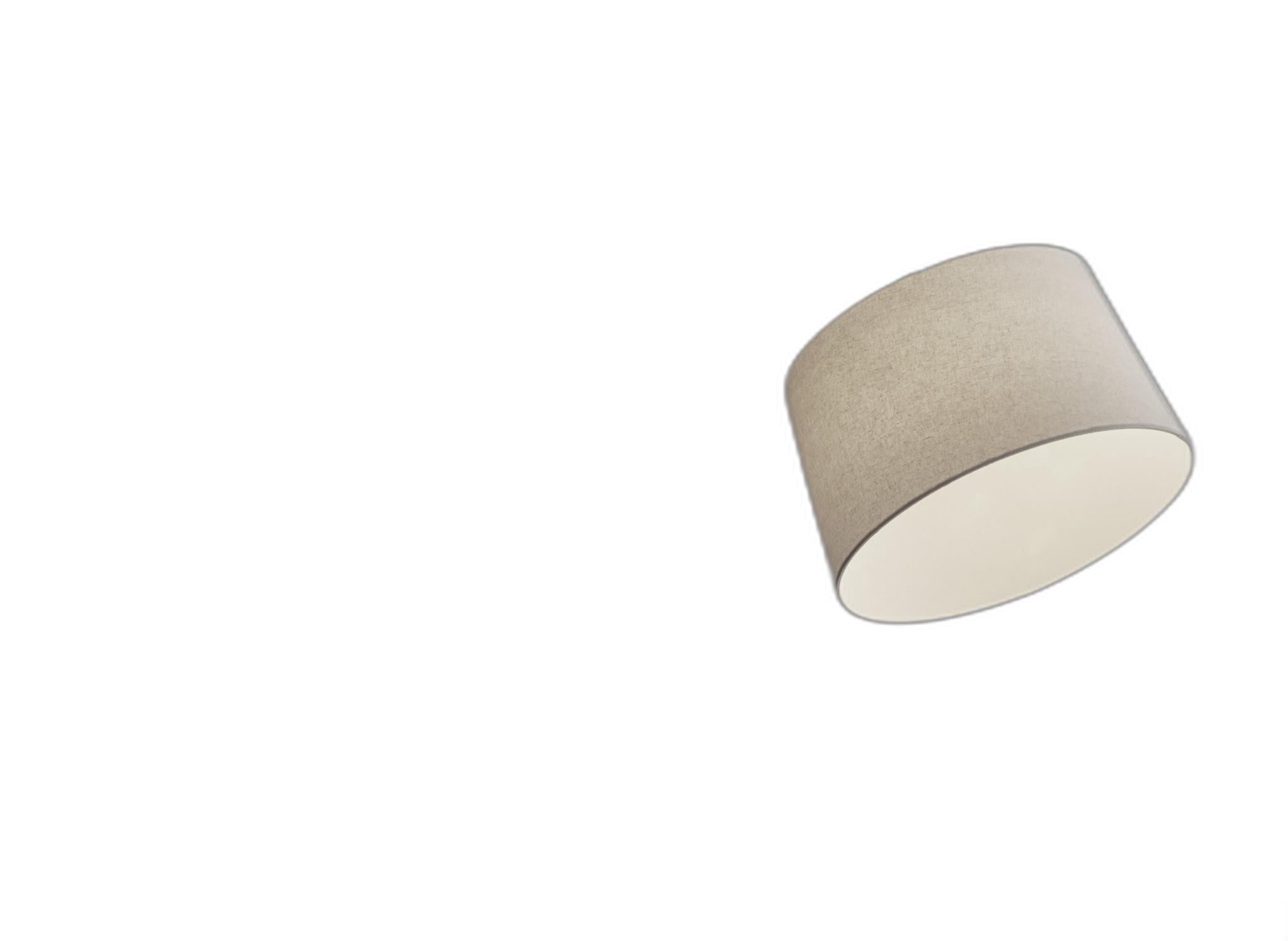 83" Silver Arc Floor Lamp With White Linen Empire Shade-Floor Lamps-DECOROLALA