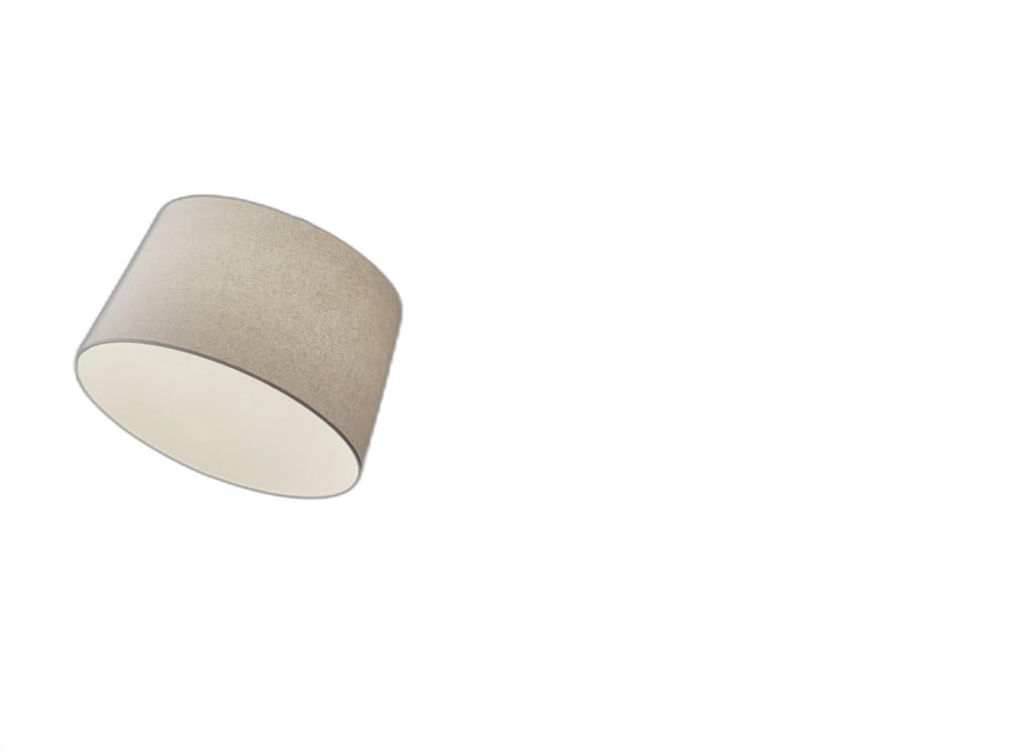 83" Silver Arc Floor Lamp With White Linen Empire Shade-Floor Lamps-DECOROLALA