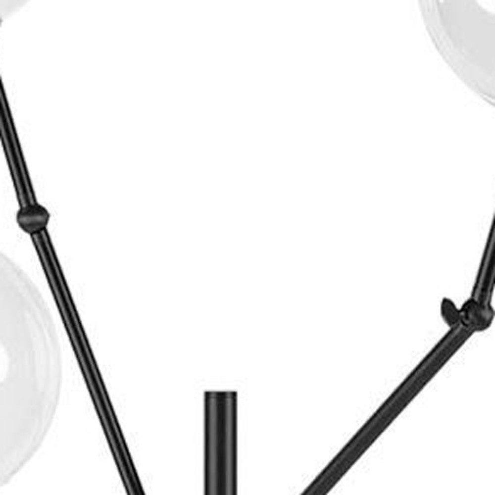 84" Black LED Floor Lamp With White-Floor Lamps-DECOROLALA