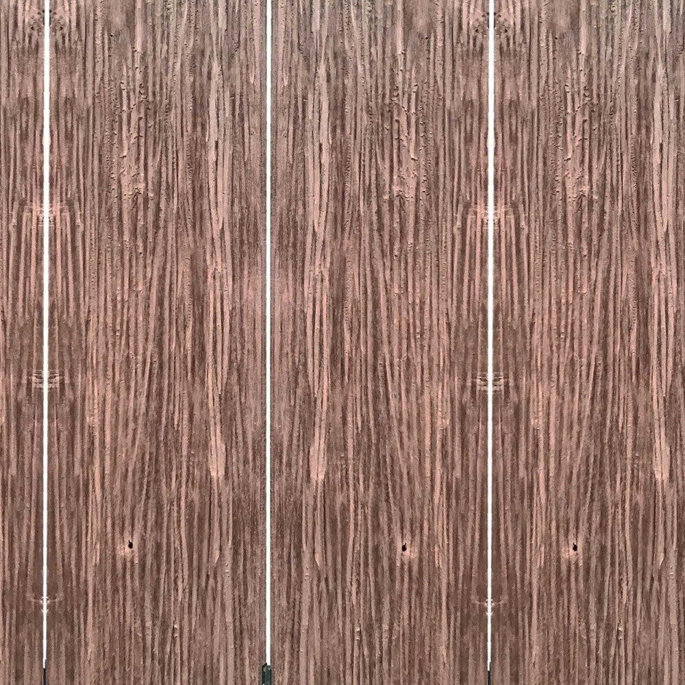 84" Brown Folding Four Panel Screen Room Divider-Room Dividers-DECOROLALA