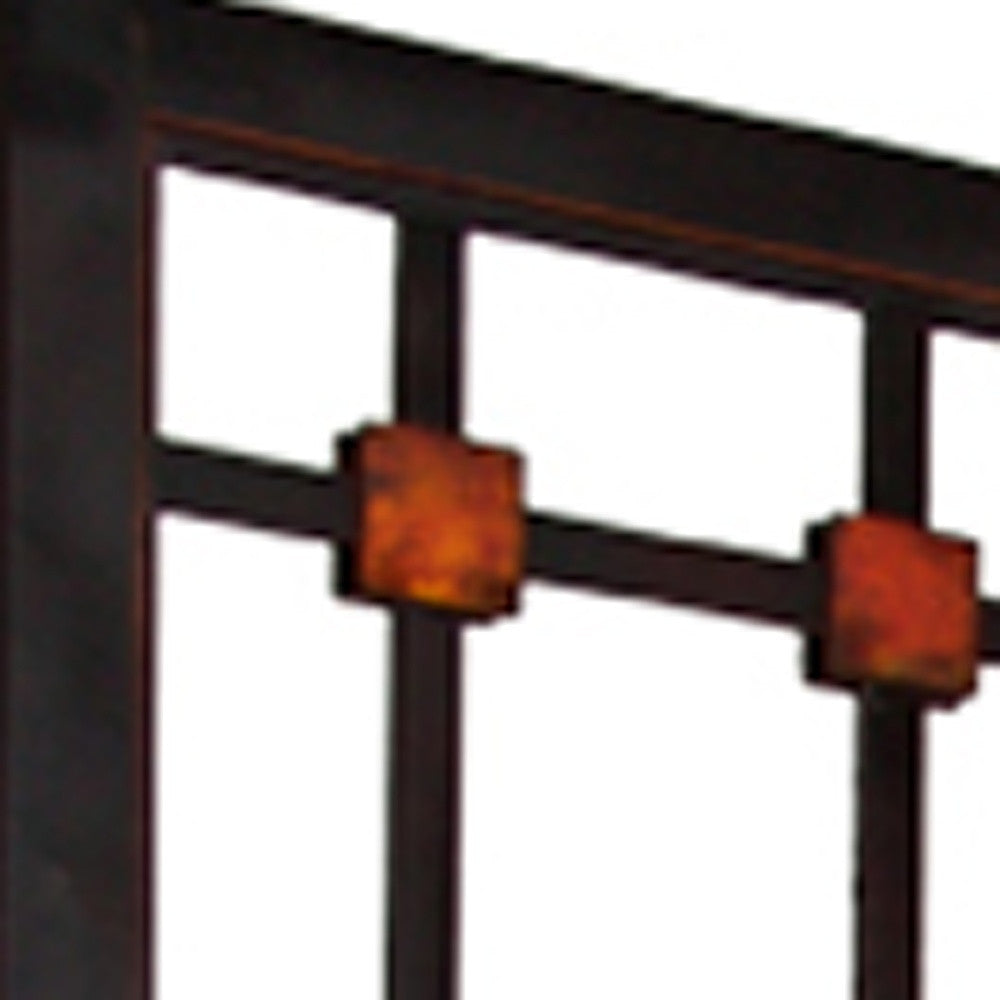 84" X 84" Brown Woood Screen-Room Dividers-DECOROLALA