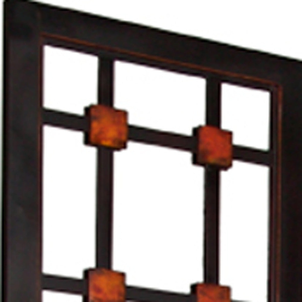 84" X 84" Brown Woood Screen-Room Dividers-DECOROLALA