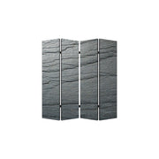84" X 84" Multi Color Wood Canvas Black Slate Screen-Room Dividers-DECOROLALA