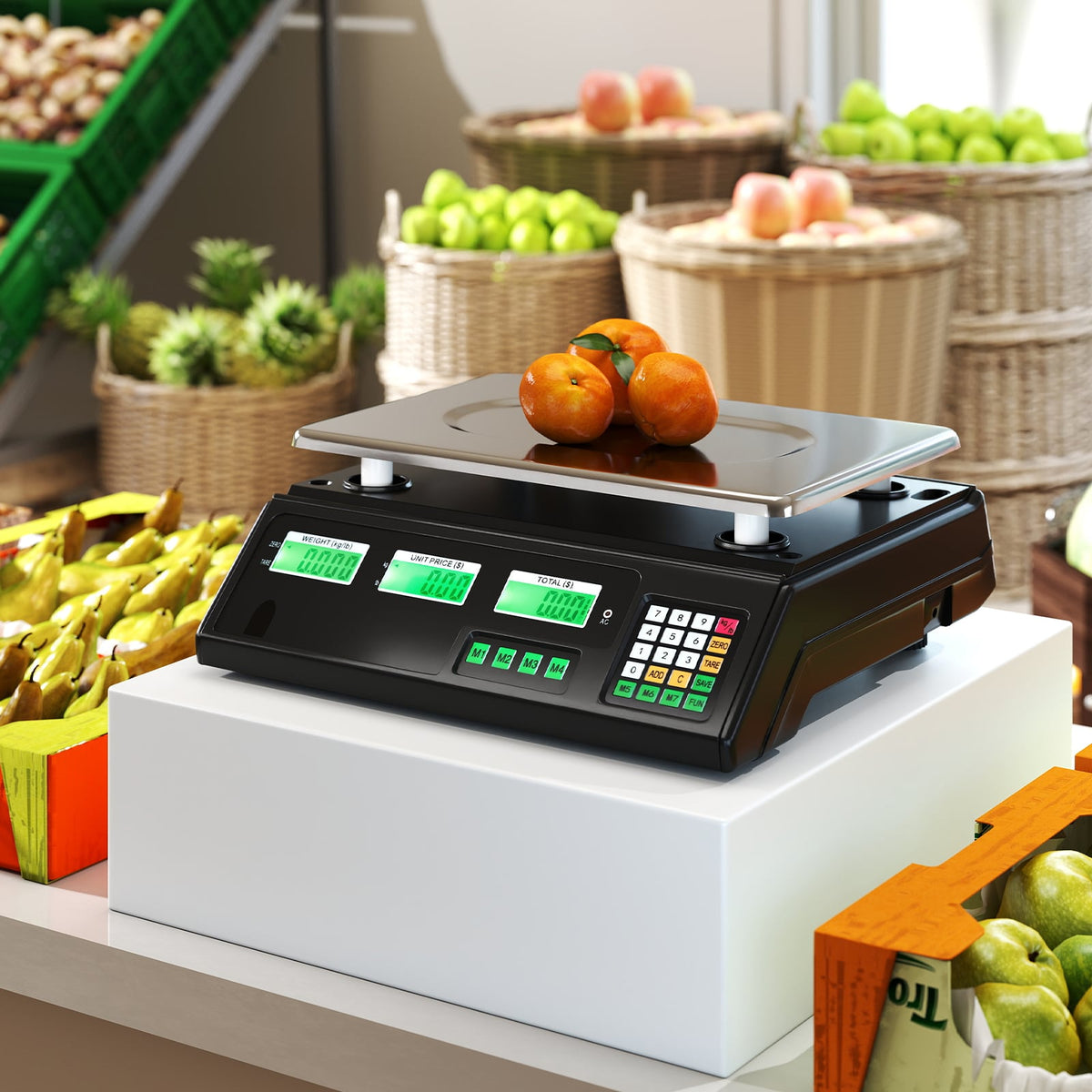 88lb Price Computing Scale Digital Commercial Food Scale with Counting Function-Kitchen Tools-DECOROLALA