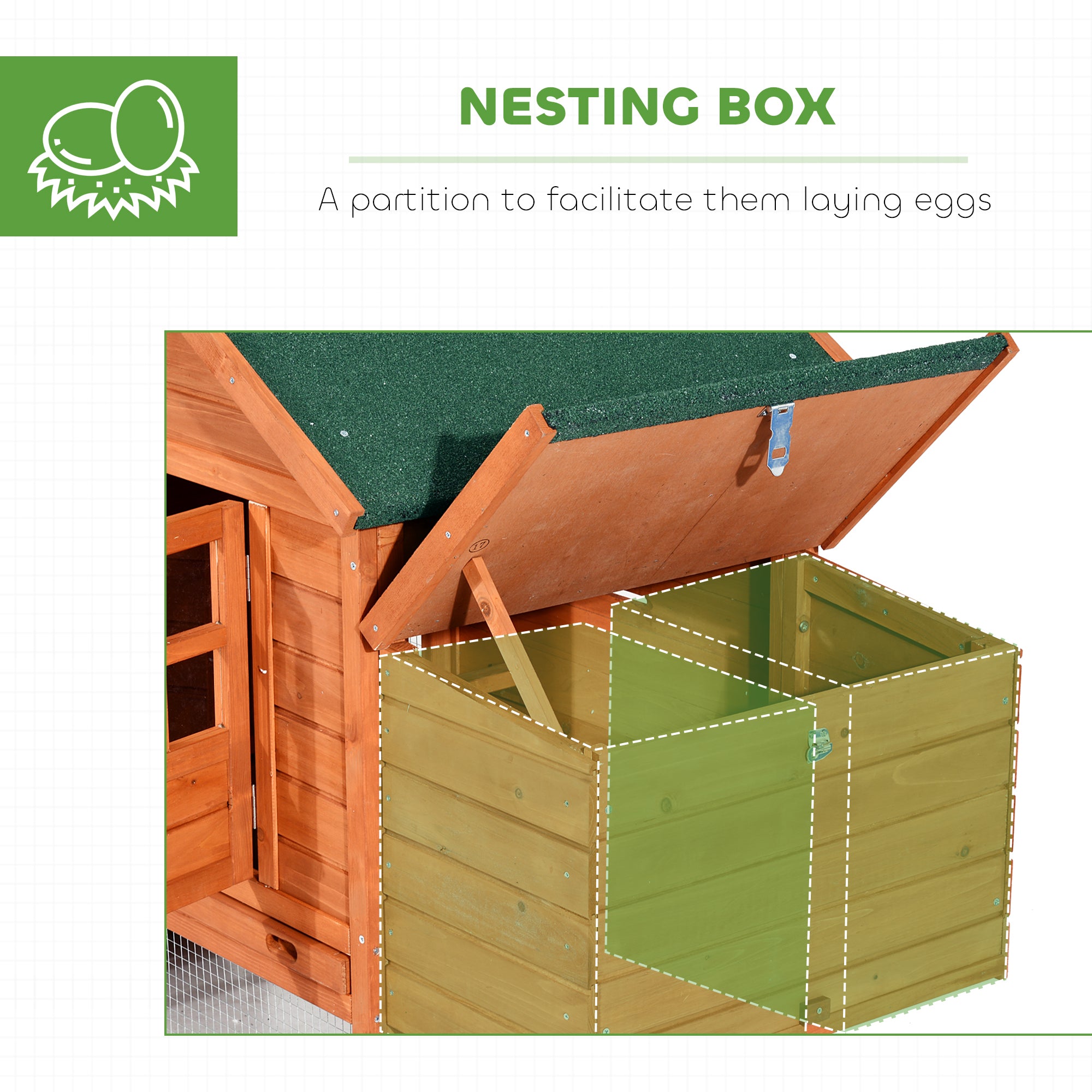 123" Extra Large Chicken Coop Wooden Poultry House Rabbit Hutch Hen Backyard with Outdoor Run Ramps and Nesting Boxes, Orange