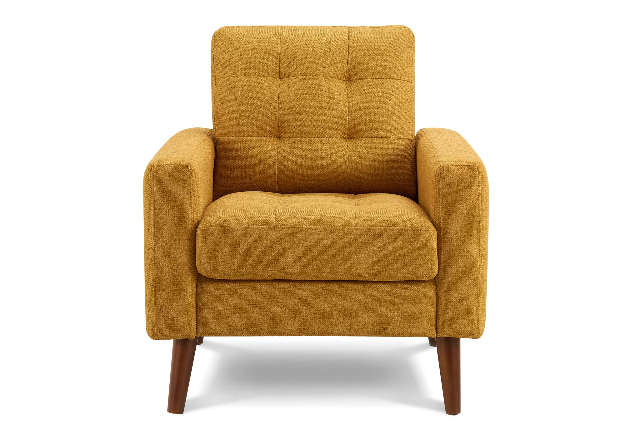 Mid Century Upholstered Accent Chair - 31" Wide Orange Fabric