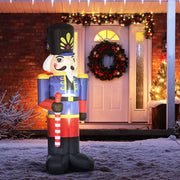 8ft Christmas Inflatable Walnut Soldier with LED Lights-Home Furnishings > Holiday & Seasonal > Christmas Decorations > Christmas Inflatables-DECOROLALA