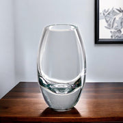 9" Clear Oval Lead Free Crystal Table Vase-Vases-DECOROLALA