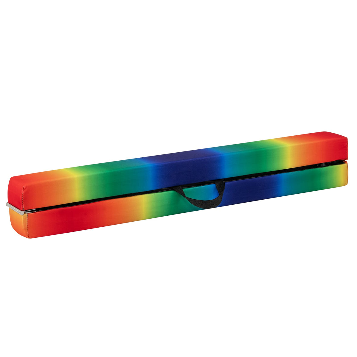 9 FT Folding Gymnastics Balance Beam with Anti-slip Base and Pine Wood Frame-Rainbow-Yoga & Gym Mats-DECOROLALA